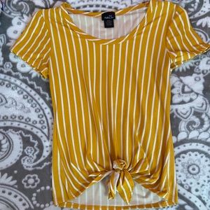 Rue 21 Striped yellow shirt